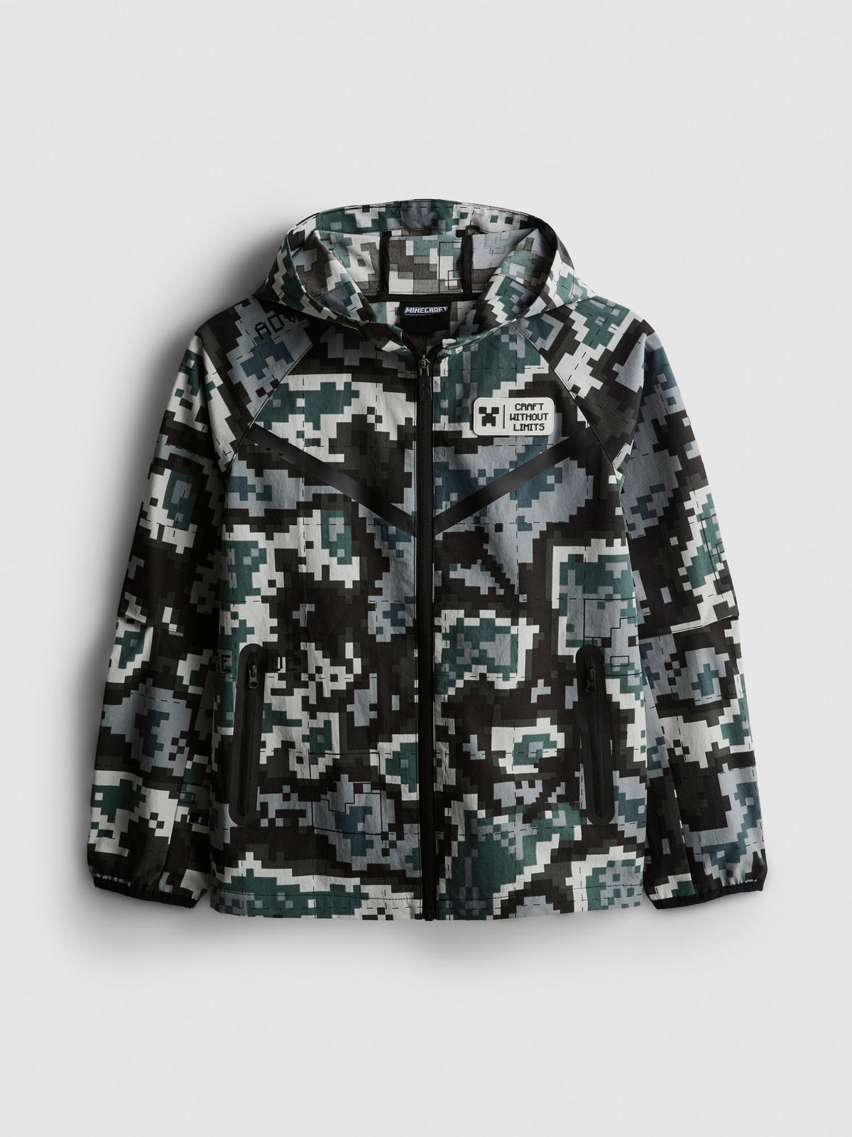 5-15yrs | Minecraft Camouflage Jacket - Green