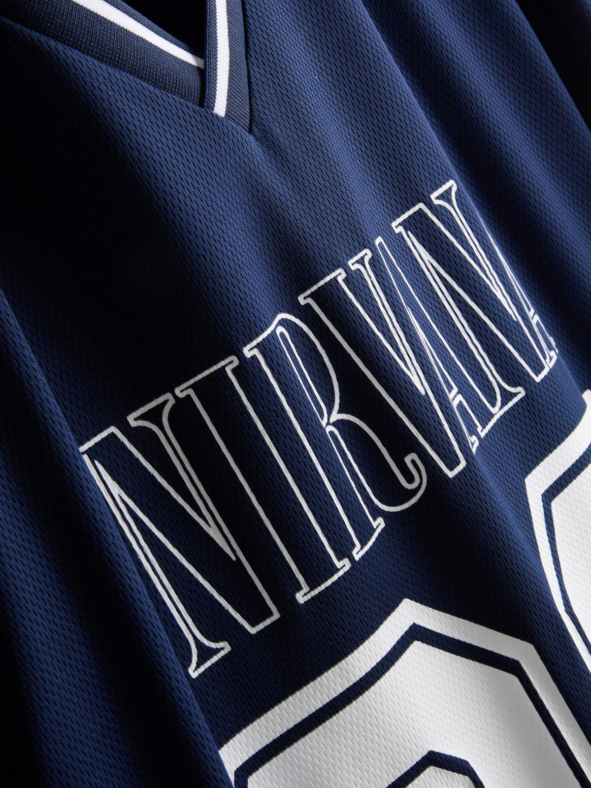 Nirvana Mesh Jersey Band T-Shirt - Blue