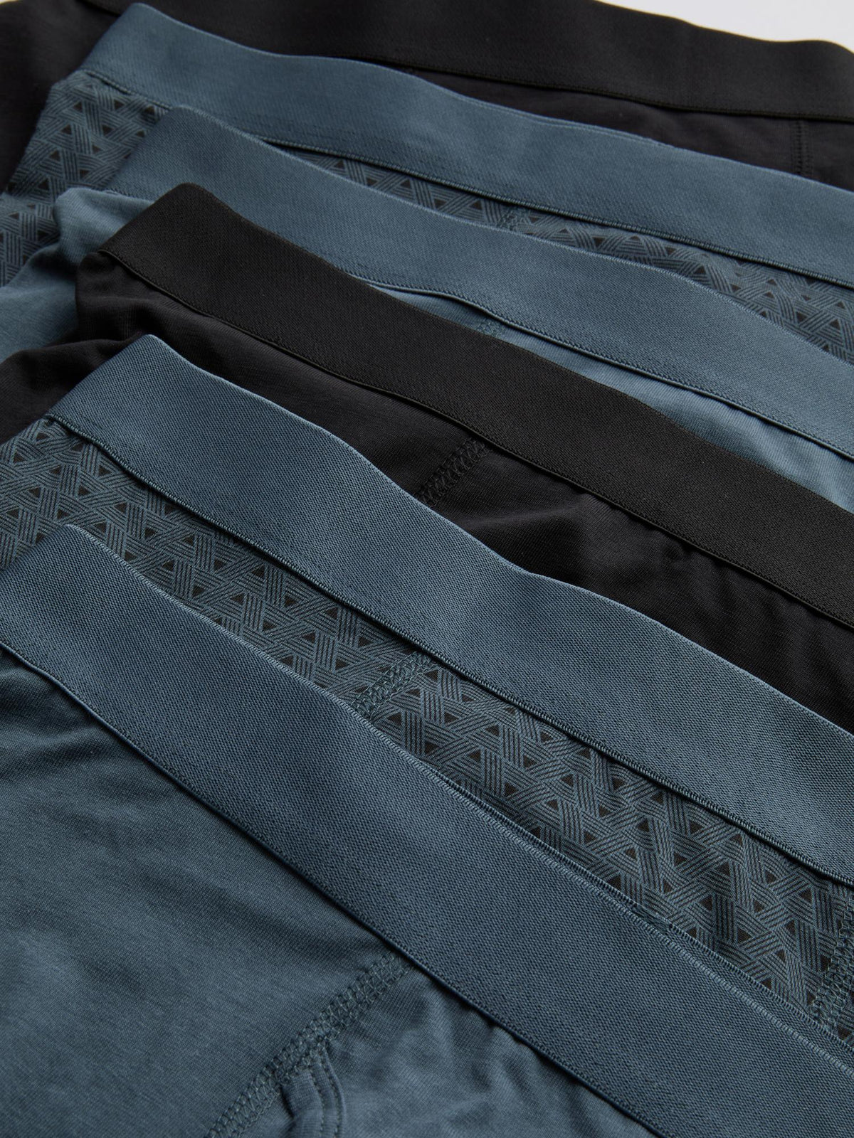 6pk Cotton Rich Stretch Trunks - Slate