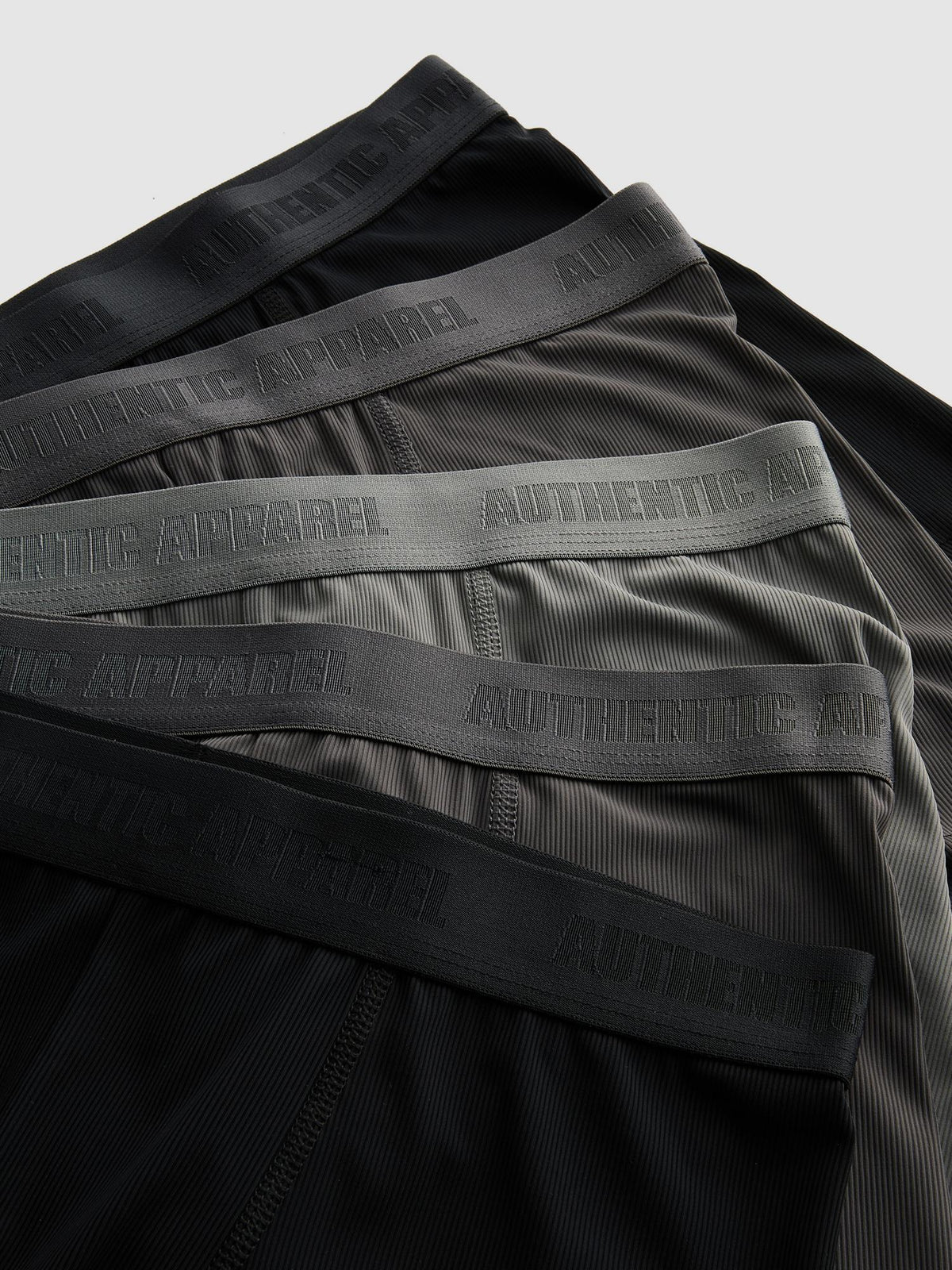 5pk Logo Waistband Trunks - Grey