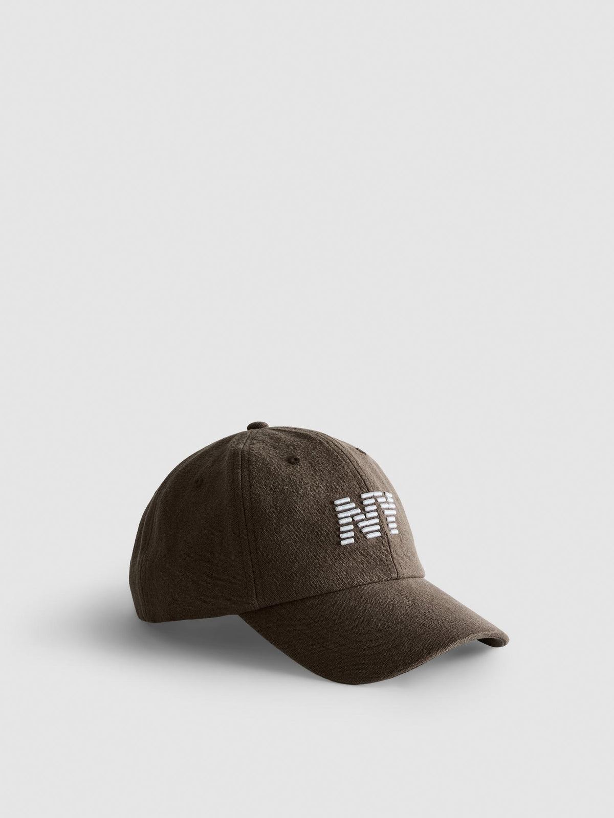 Pure Cotton NY Embroidered Cap - Brown