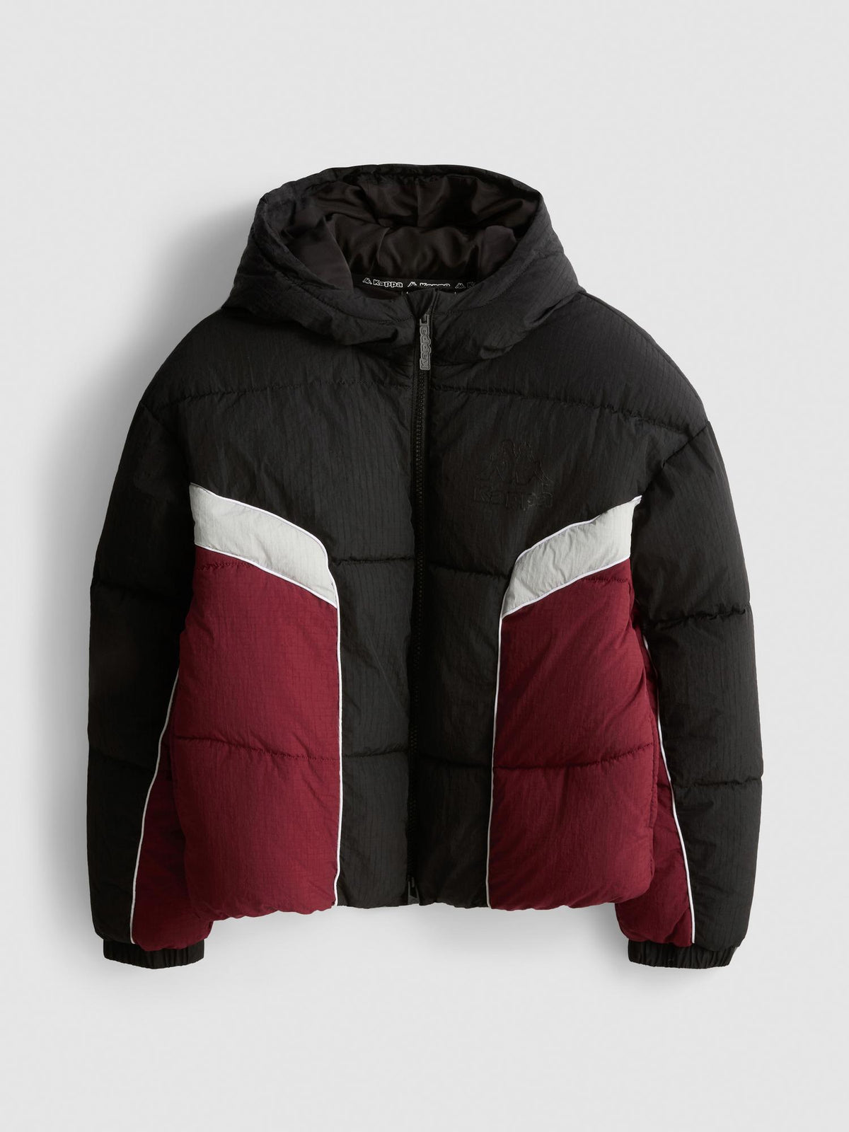 7-15yrs | Kappa x Primark Zip-Up Colour Block Jacket - Black