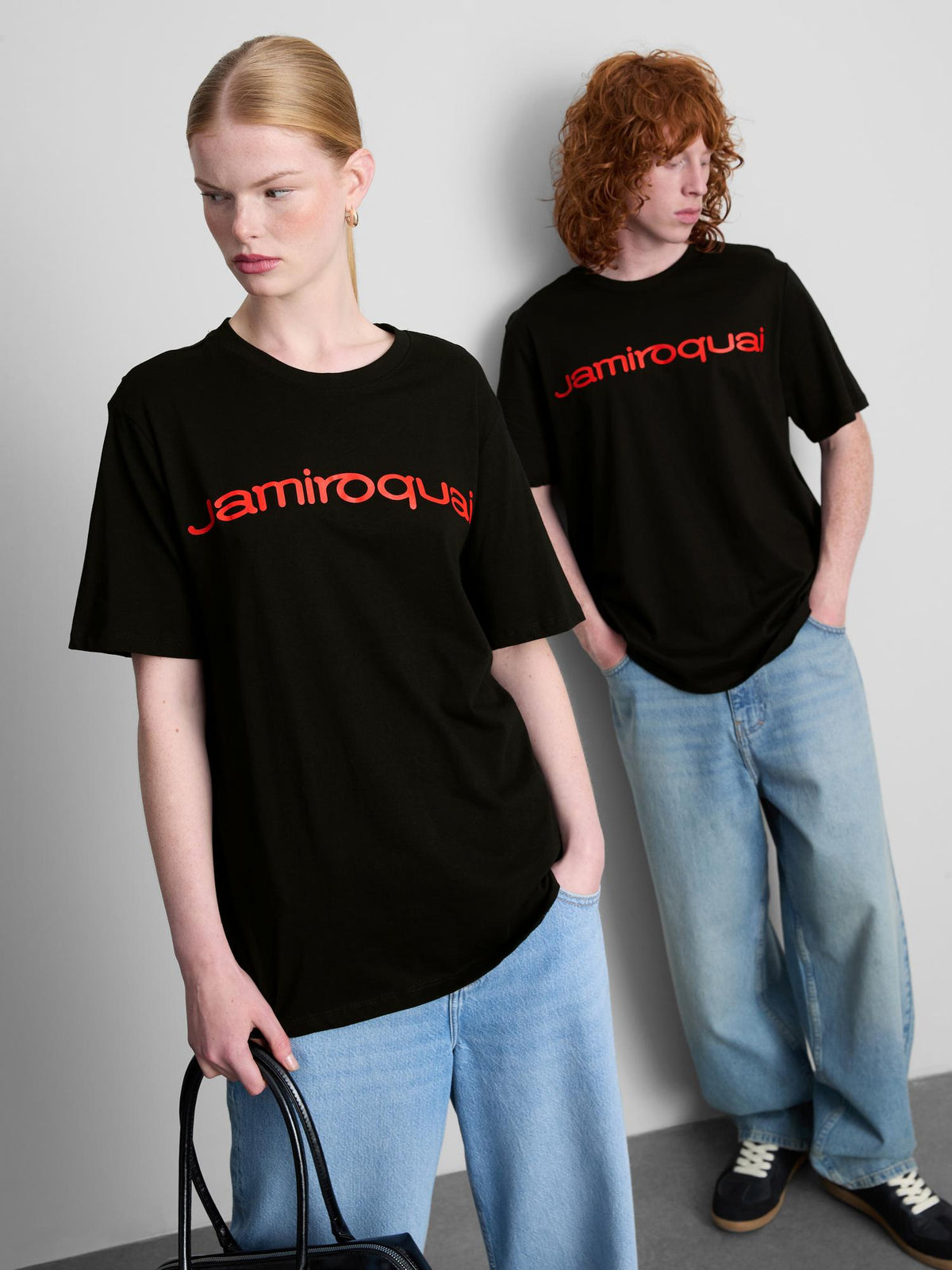 Pure Cotton Jamiroquai Graphic Band T-Shirt - Black