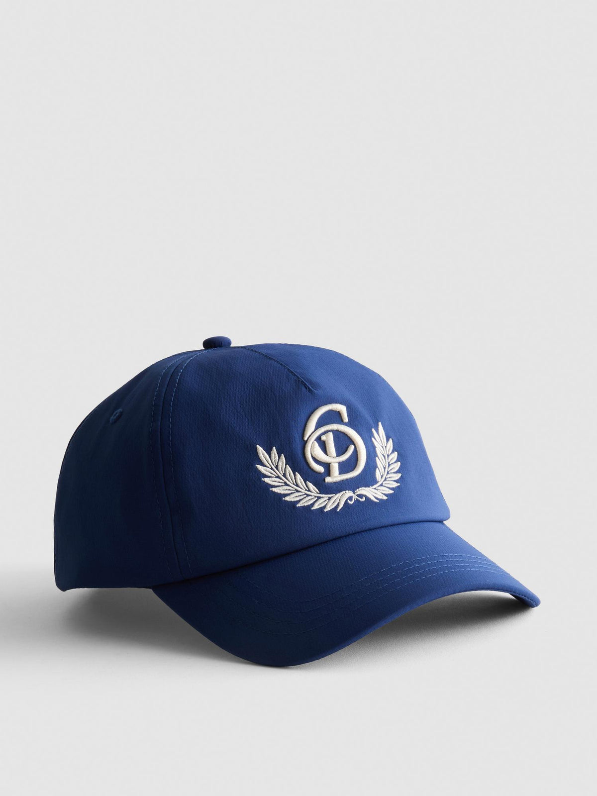 Embroidered Letter Cap - Blue