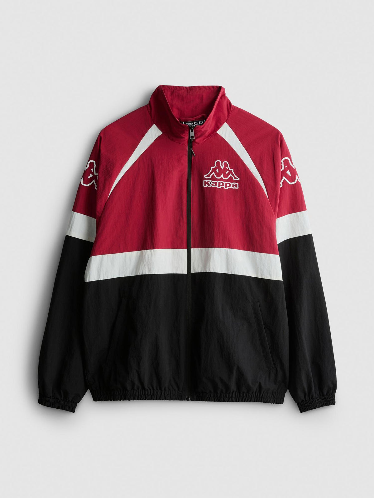Kappa Colour Block Woven Track Jacket - Red