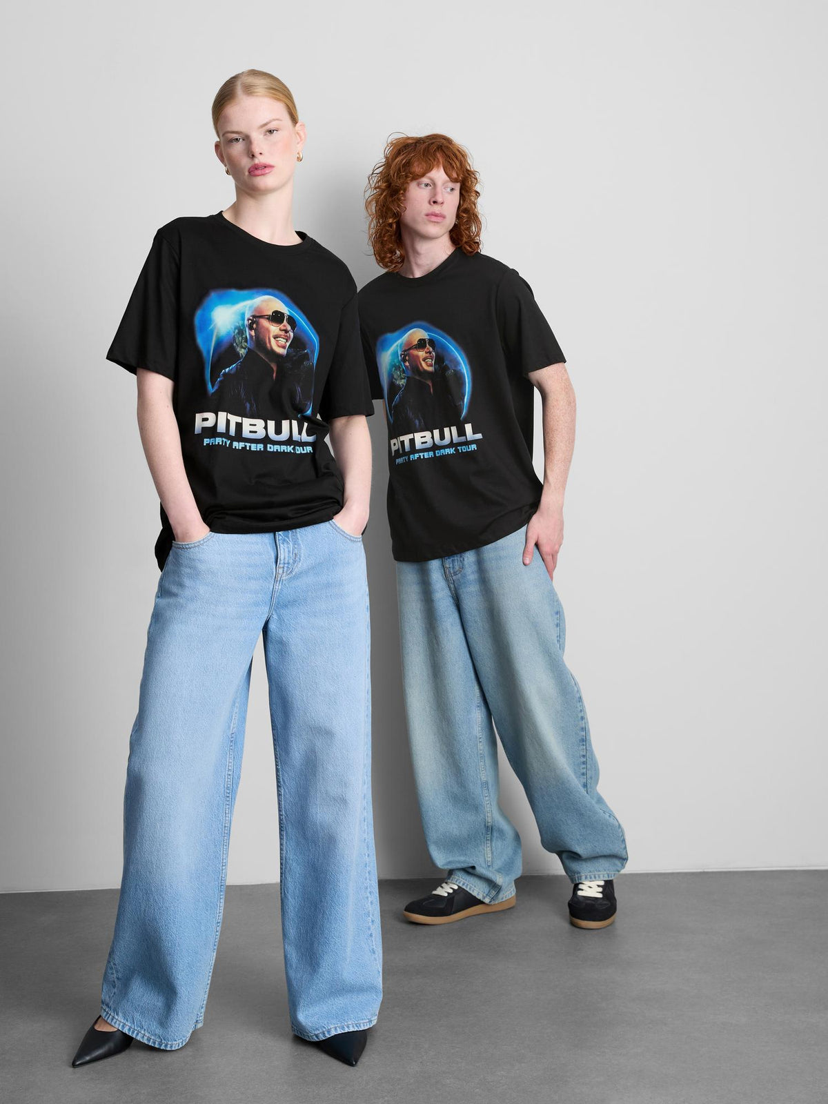 Pitbull Pure Cotton Band T-Shirt - Black