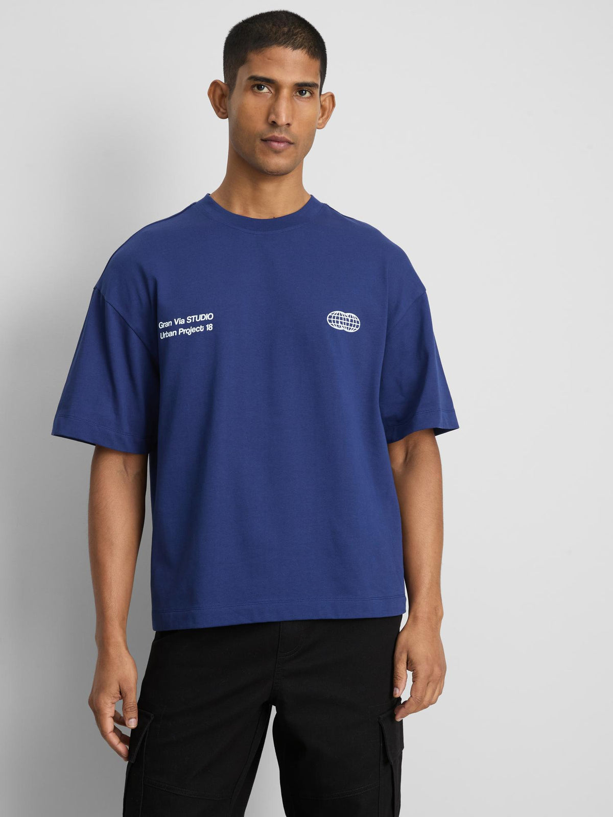 Pure Cotton Design Archive Graphic T-Shirt - Navy