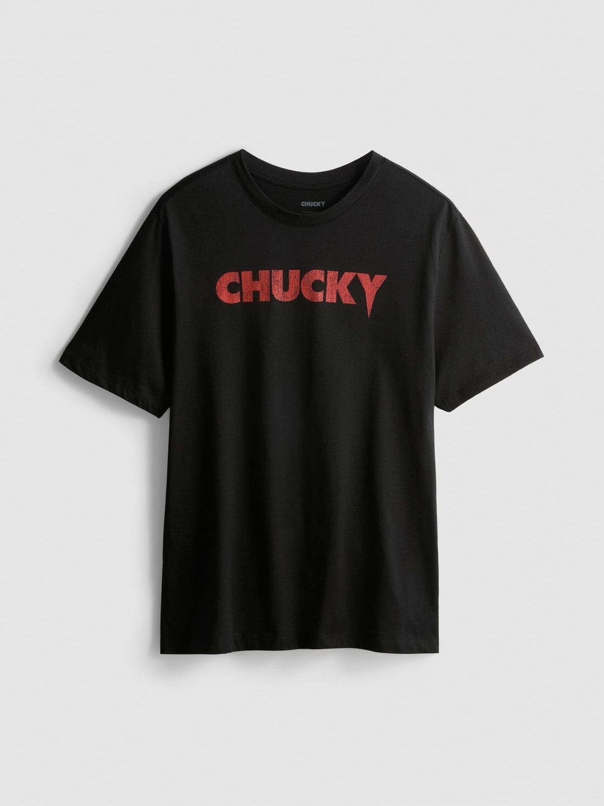 Chucky Pure Cotton Graphic T-Shirt - Black