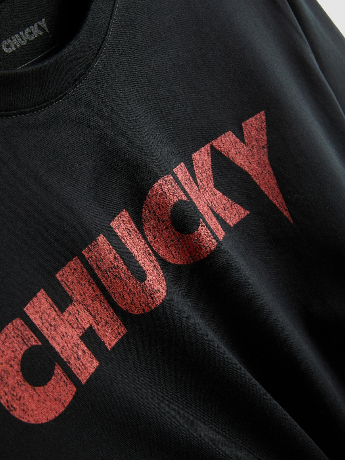 Chucky Pure Cotton Graphic T-Shirt - Black