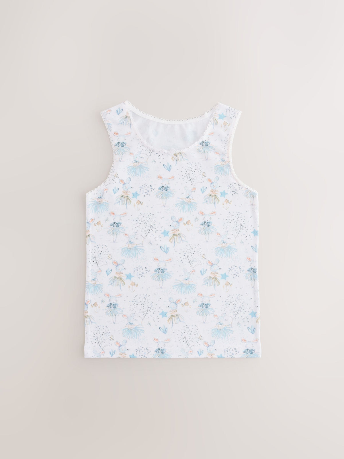 Pink Mouse Printed Vests 3 Pack (1.5-16yrs)