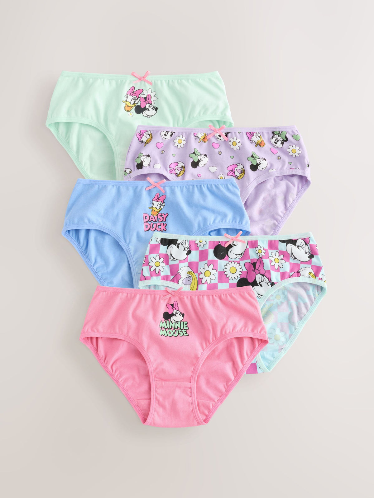 Pink Minnie Mouse Briefs 5 Pack (1.5-12yrs)