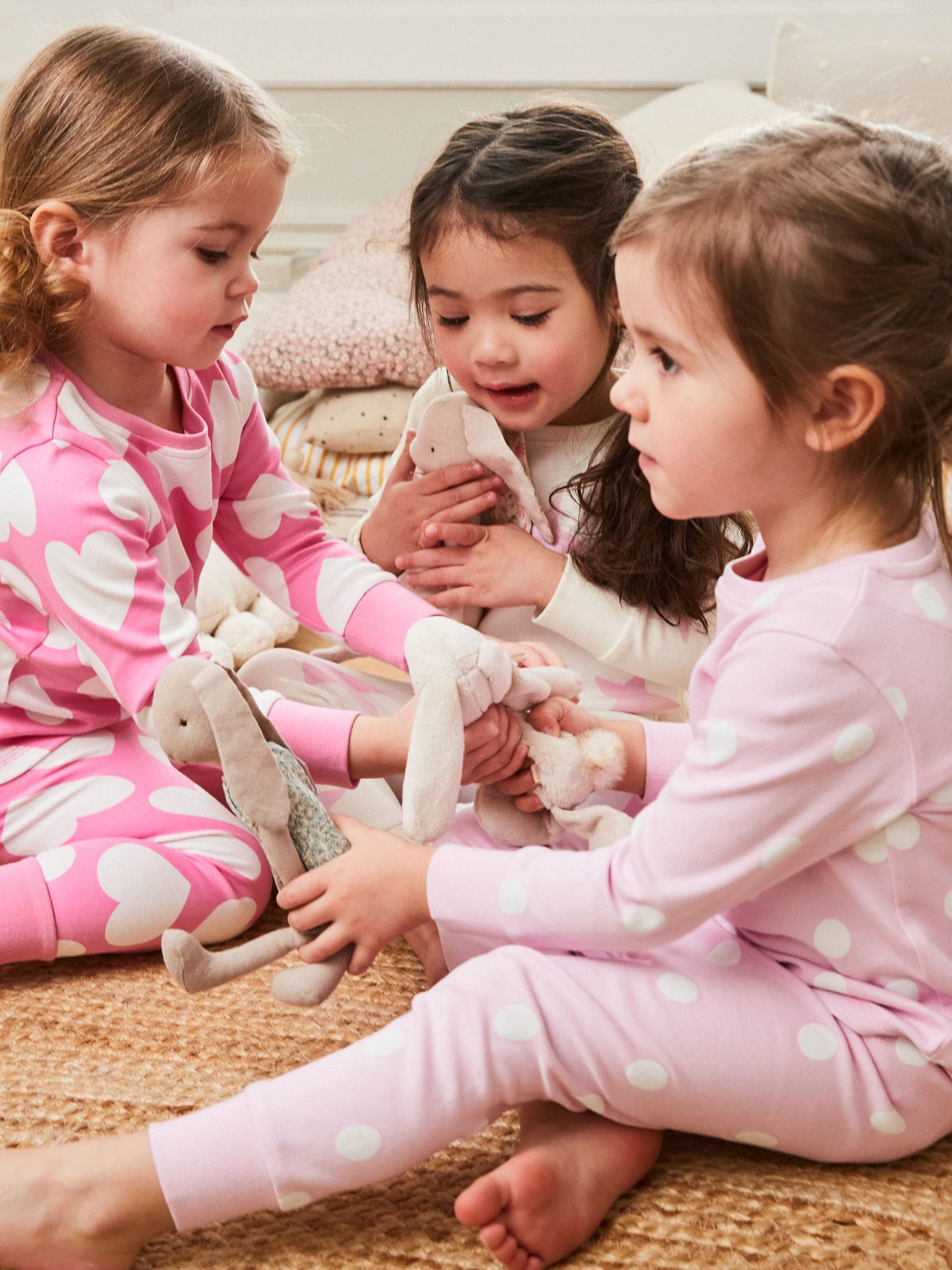 Pink Heart/Star Stampy Snuggle Pyjamas 3 Pack (9mths-12yrs)