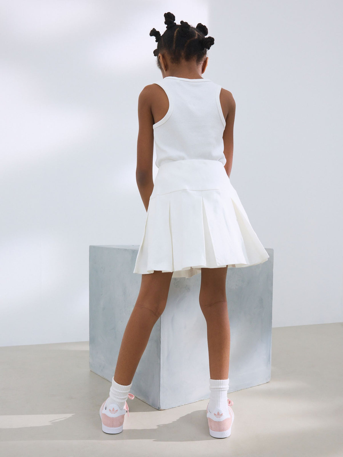 White Pleated Skirt (3-16yrs)