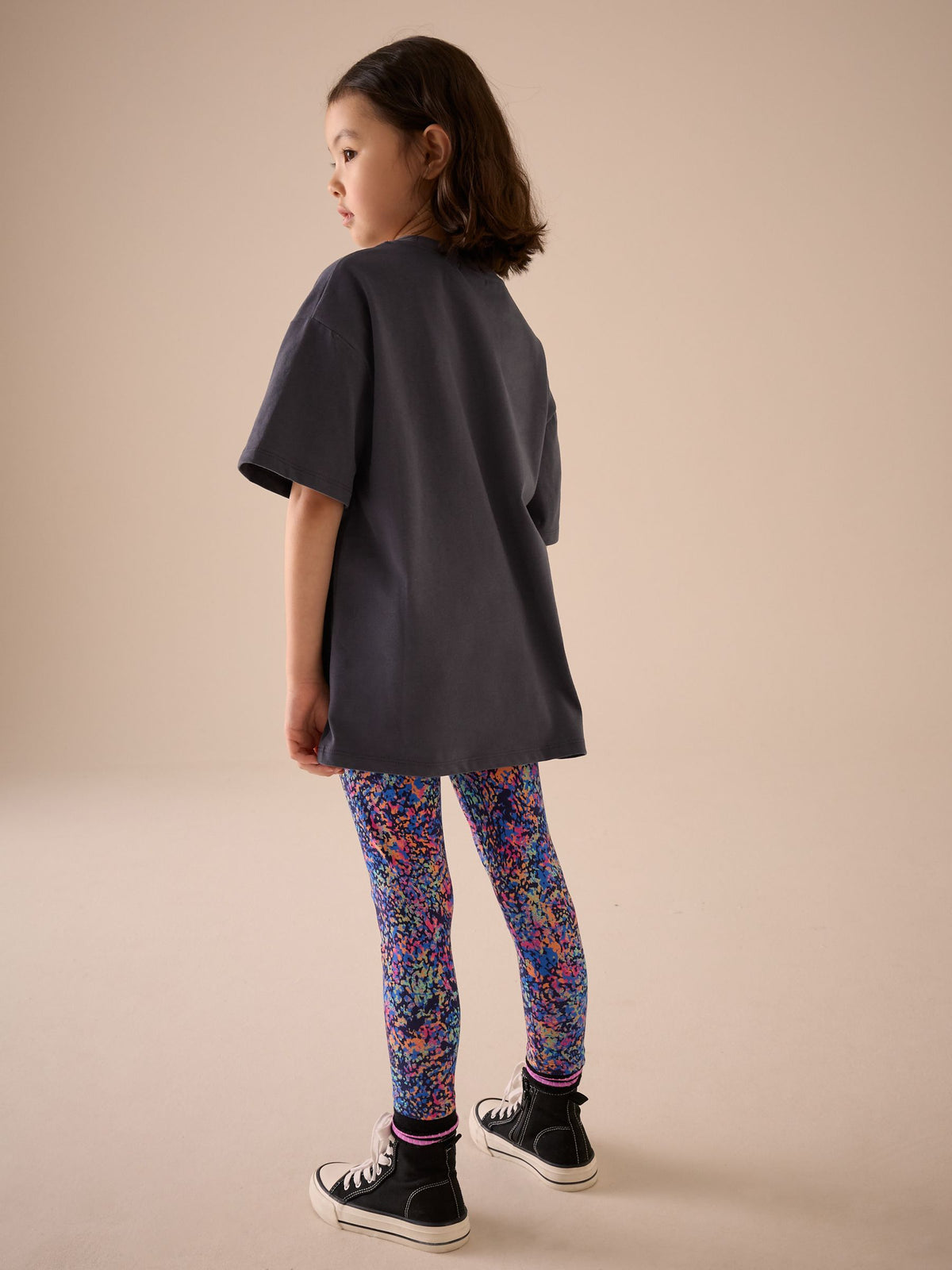 Charcoal Grey Oversized 100% Cotton Disney Lilo and Stitch License T-Shirt (3-16yrs)