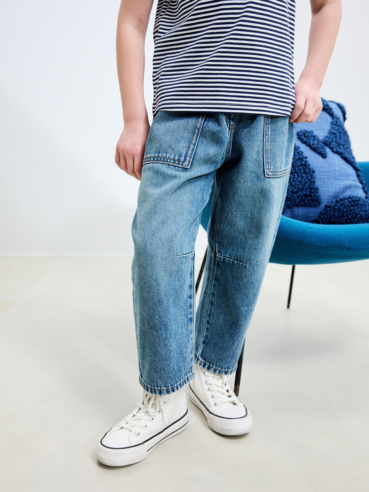 Mid Blue Denim Jogger Jeans (3-16yrs)
