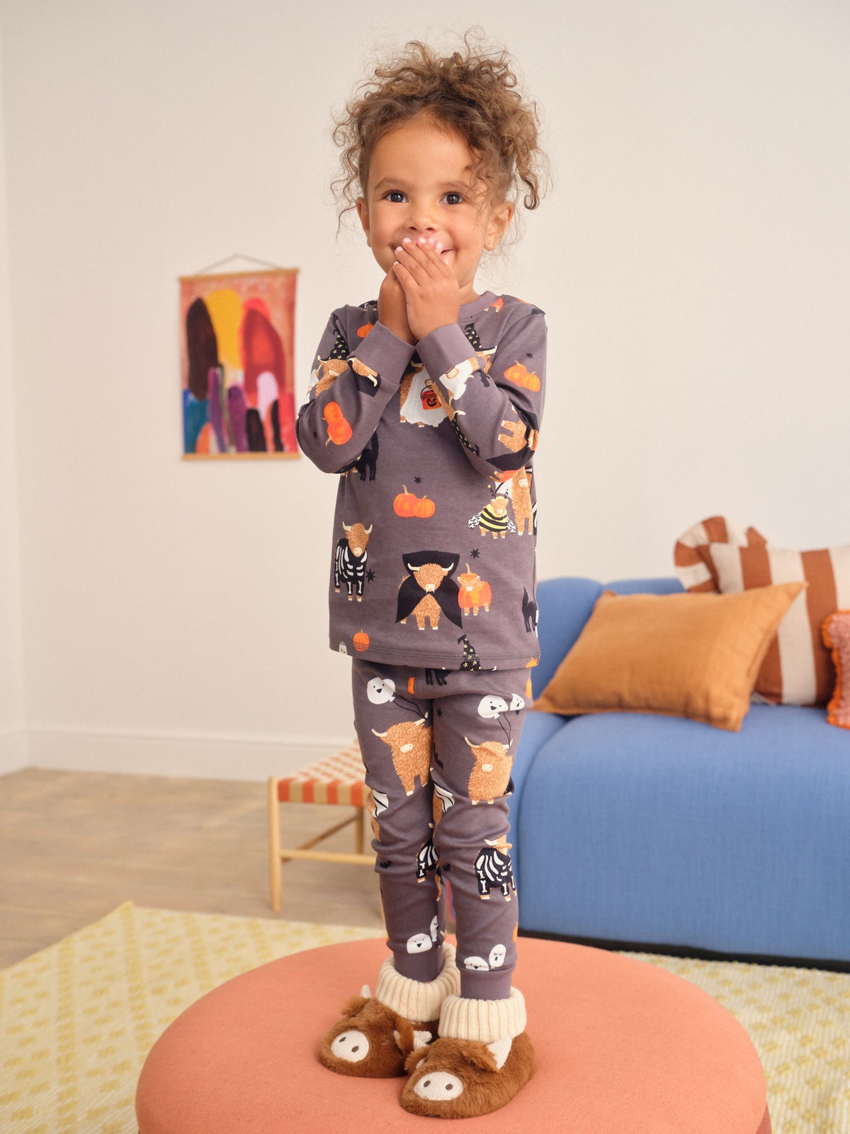 Trick or Treat Hamish Print Halloween Snuggle Pyjamas (9mths-12yrs)