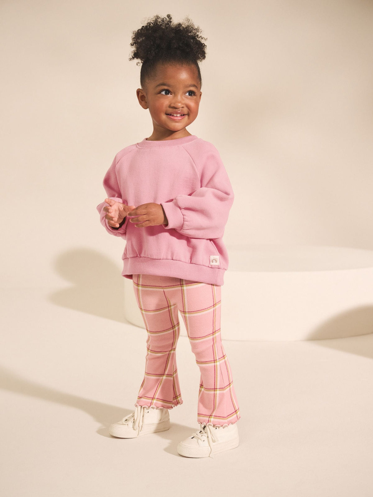 Rose Pink Crew Sweatshirt (3mths-7yrs)