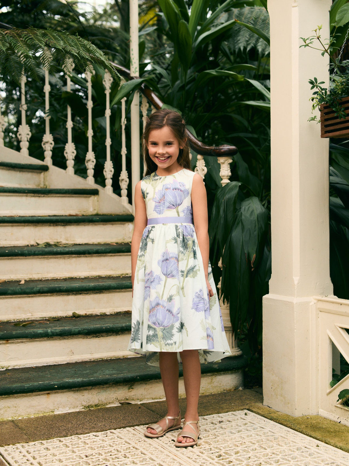 Cream Floral Kew Collection Prom Dress (3-12yrs)