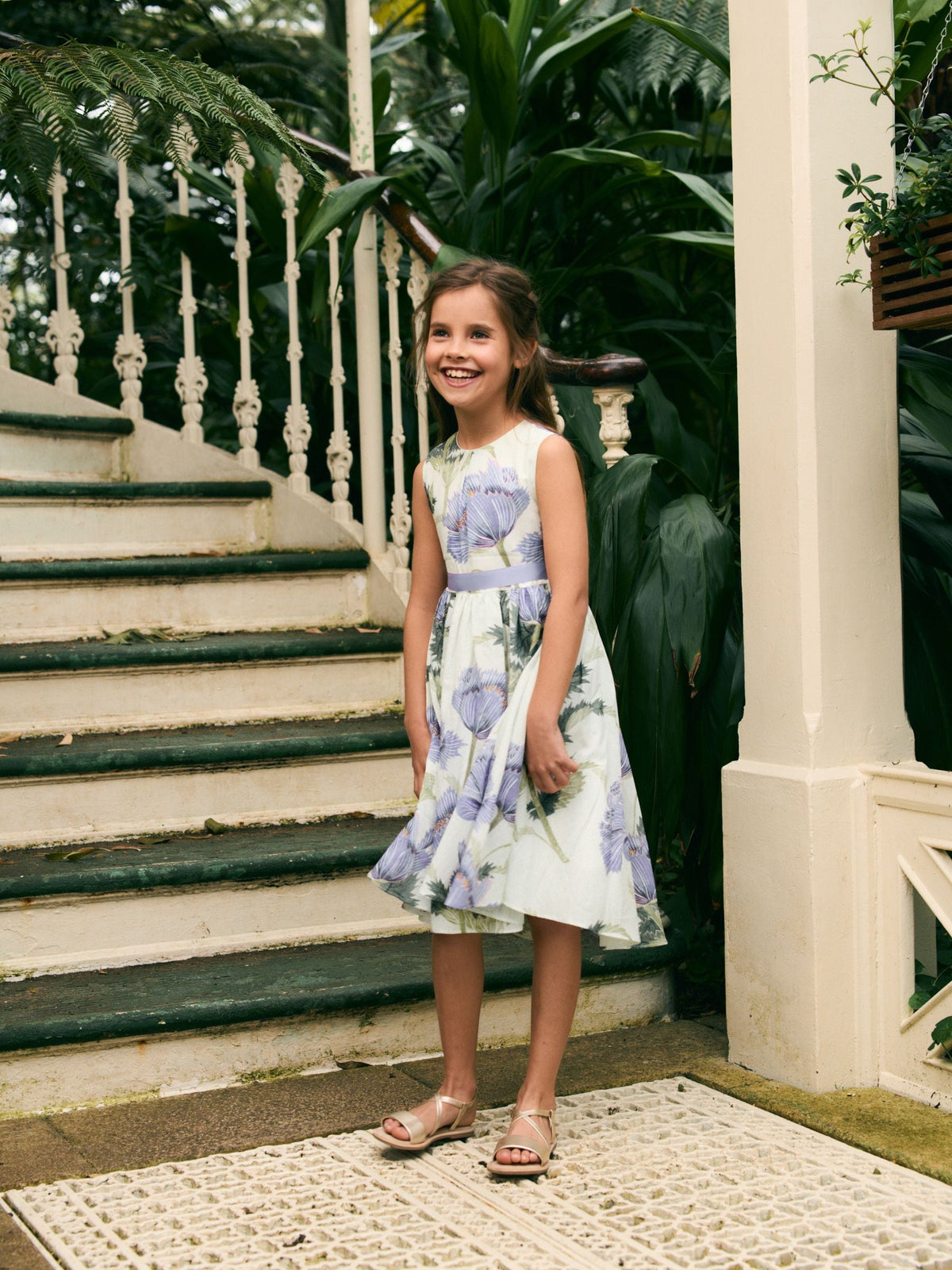 Cream Floral Kew Collection Prom Dress (3-12yrs)
