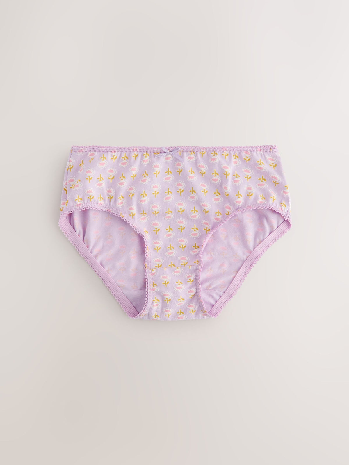 Purple Ditsy Print Briefs 5 Pack (1.5-16yrs)