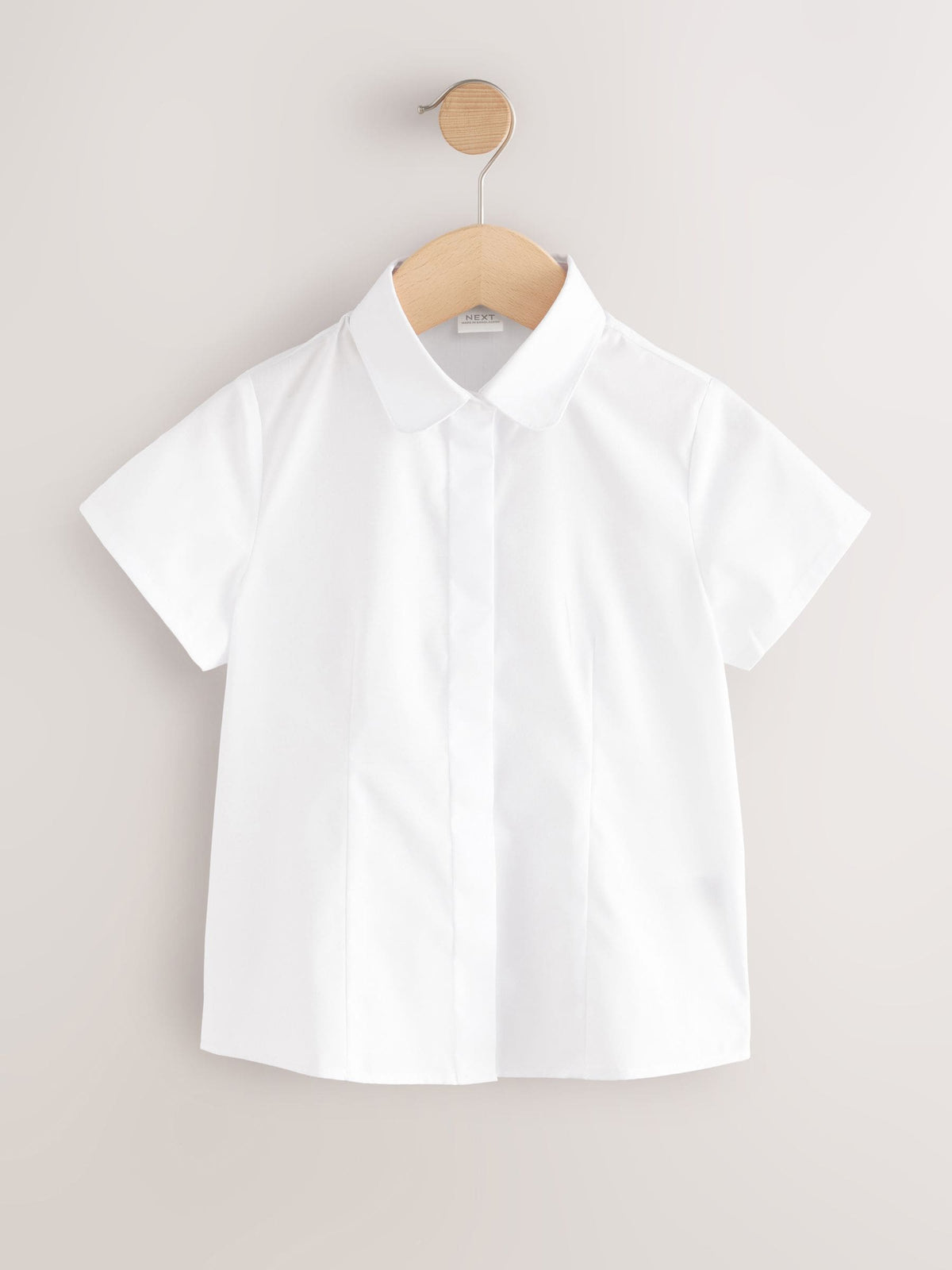 White Short Sleeve Fitted School Shirts 2 Pack (3-18yrs)