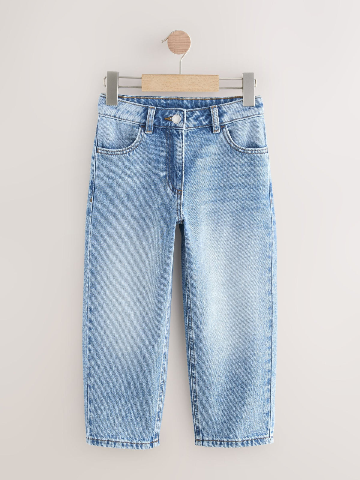 Mid Blue Denim Straight Leg Jeans (3-16yrs)