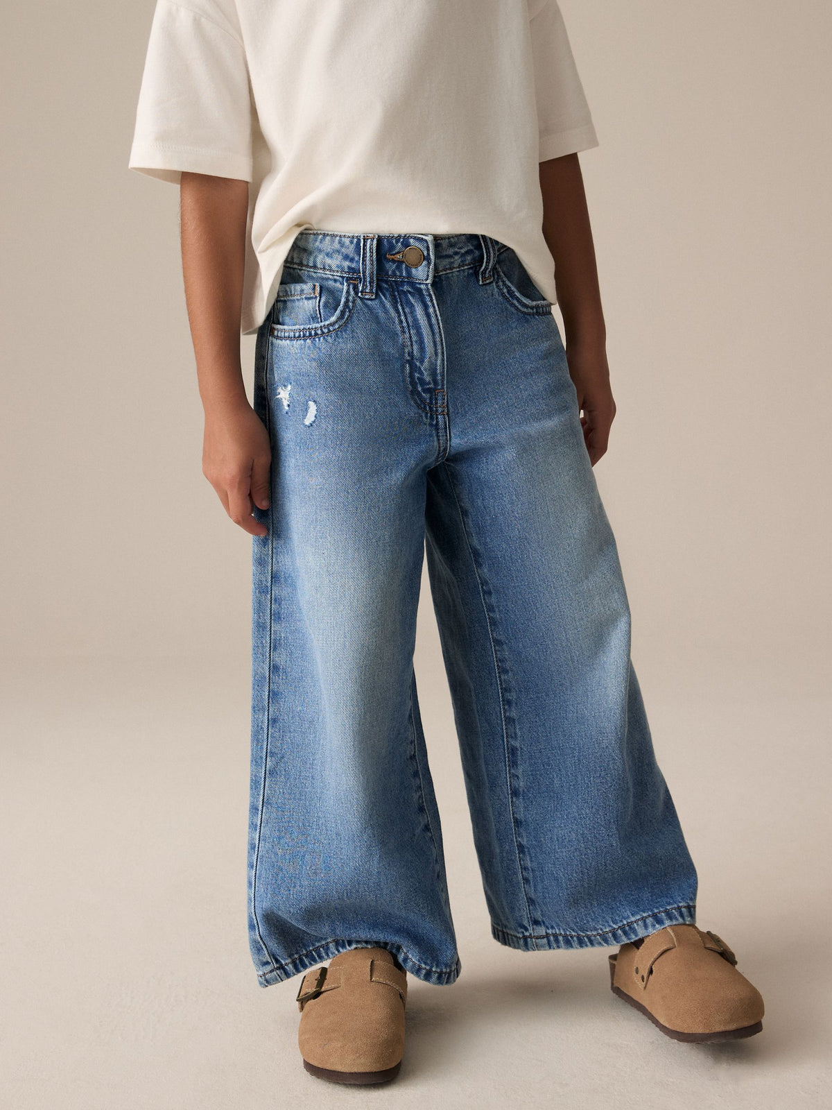 Denim Extra Wide Leg Jeans (3-16yrs)