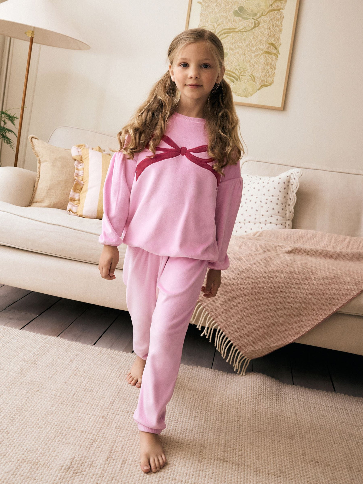 Red/Pink Cosy Fleece Pyjamas (9mths-16yrs)