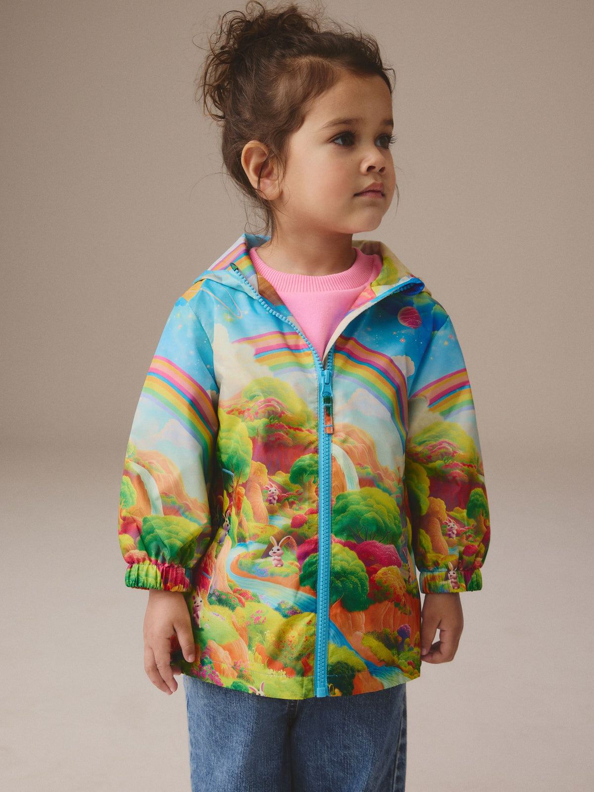 Rainbow Scene Shower Resistant Cagoule Jacket (3mths-7yrs)