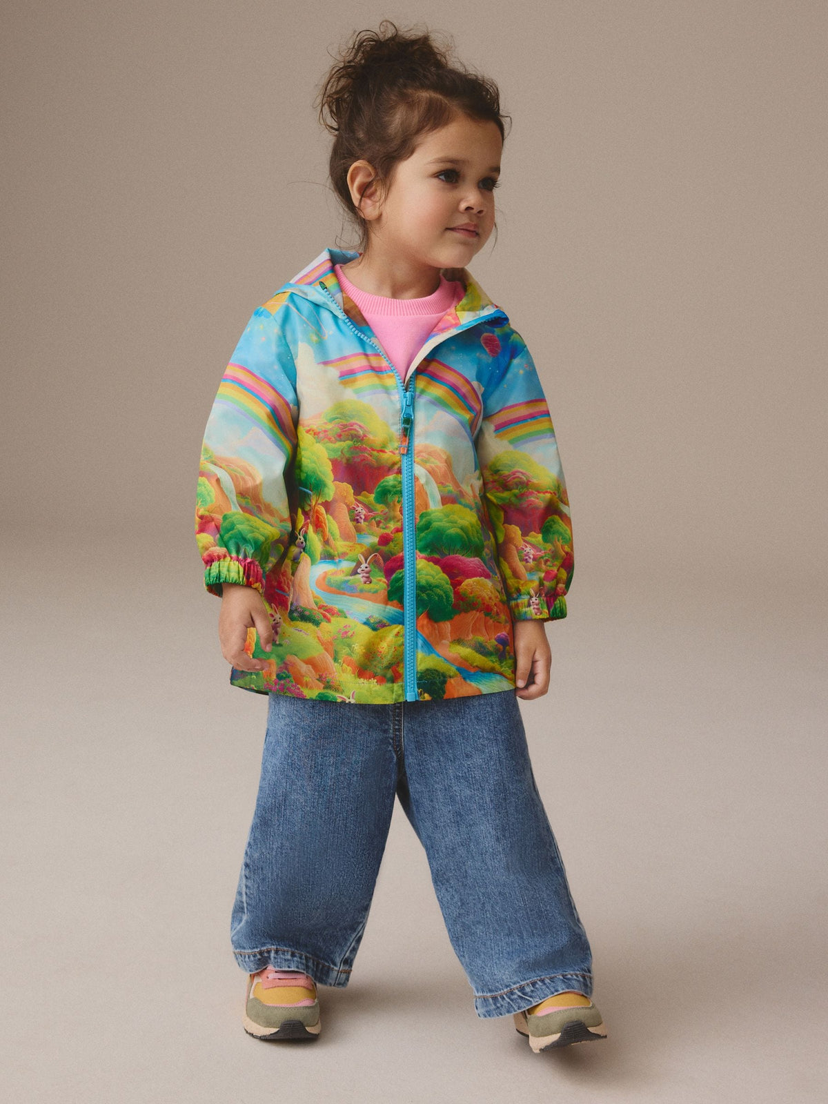 Rainbow Scene Shower Resistant Cagoule Jacket (3mths-7yrs)