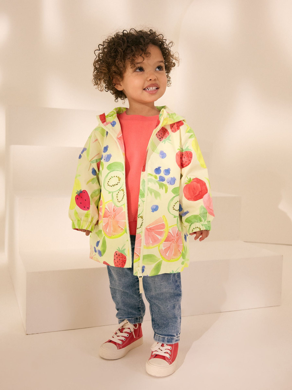 Yellow Fruit Shower Resistant Cagoule Jacket (3mths-7yrs)