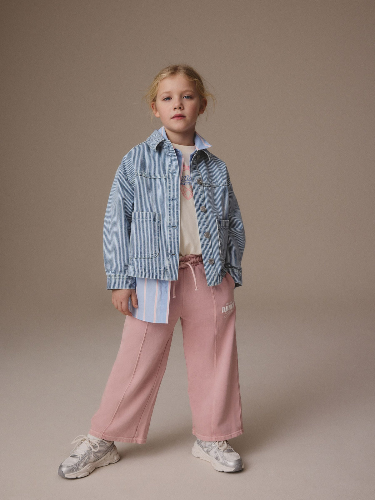 Blue Stripe Denim Shacket (3-16yrs)