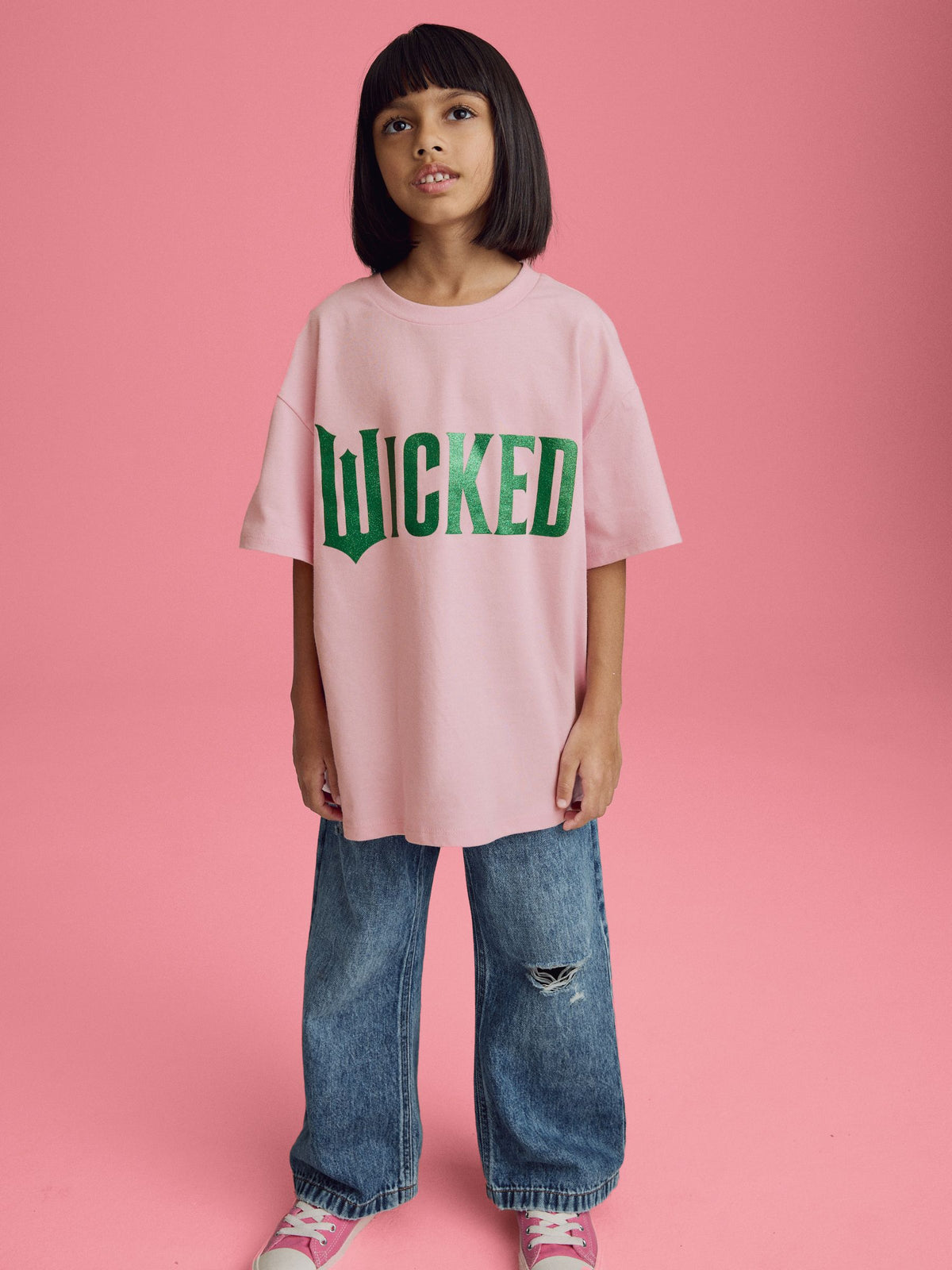 Pink Wicked Oversized T-Shirt (3-16yrs)