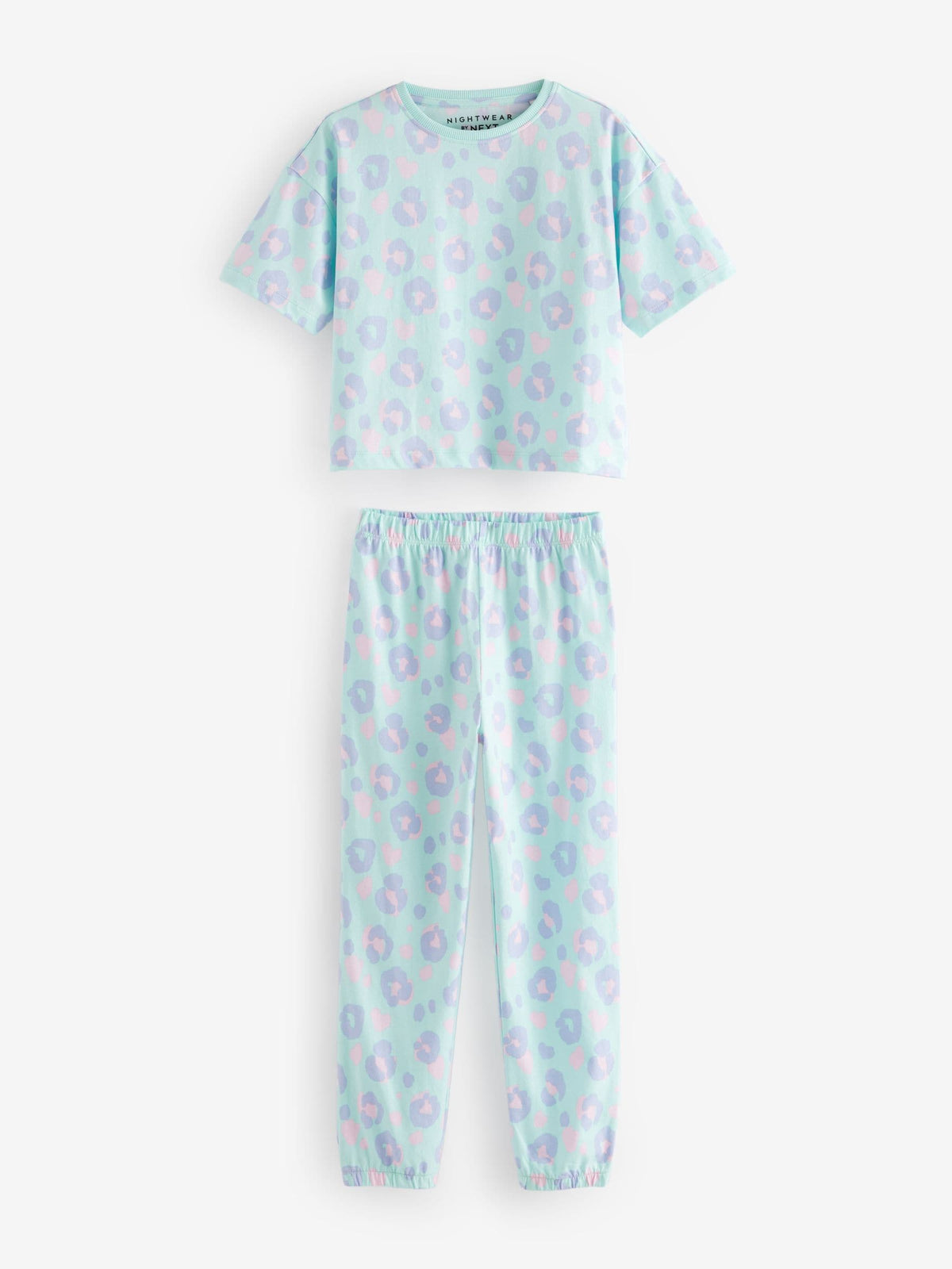 Yellow/Blue Animal Print Joggers Pyjamas 3 Pack (3-16yrs)