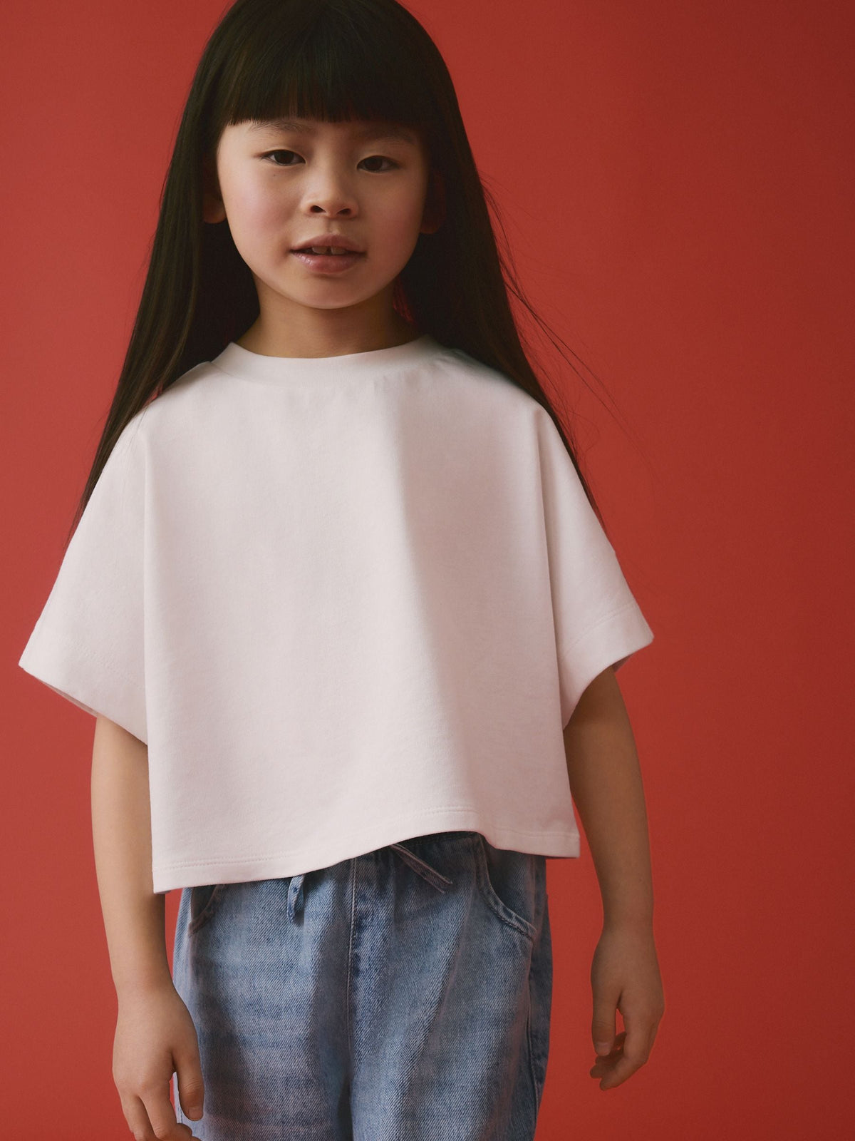 White Boxy T-Shirt (3-16yrs)