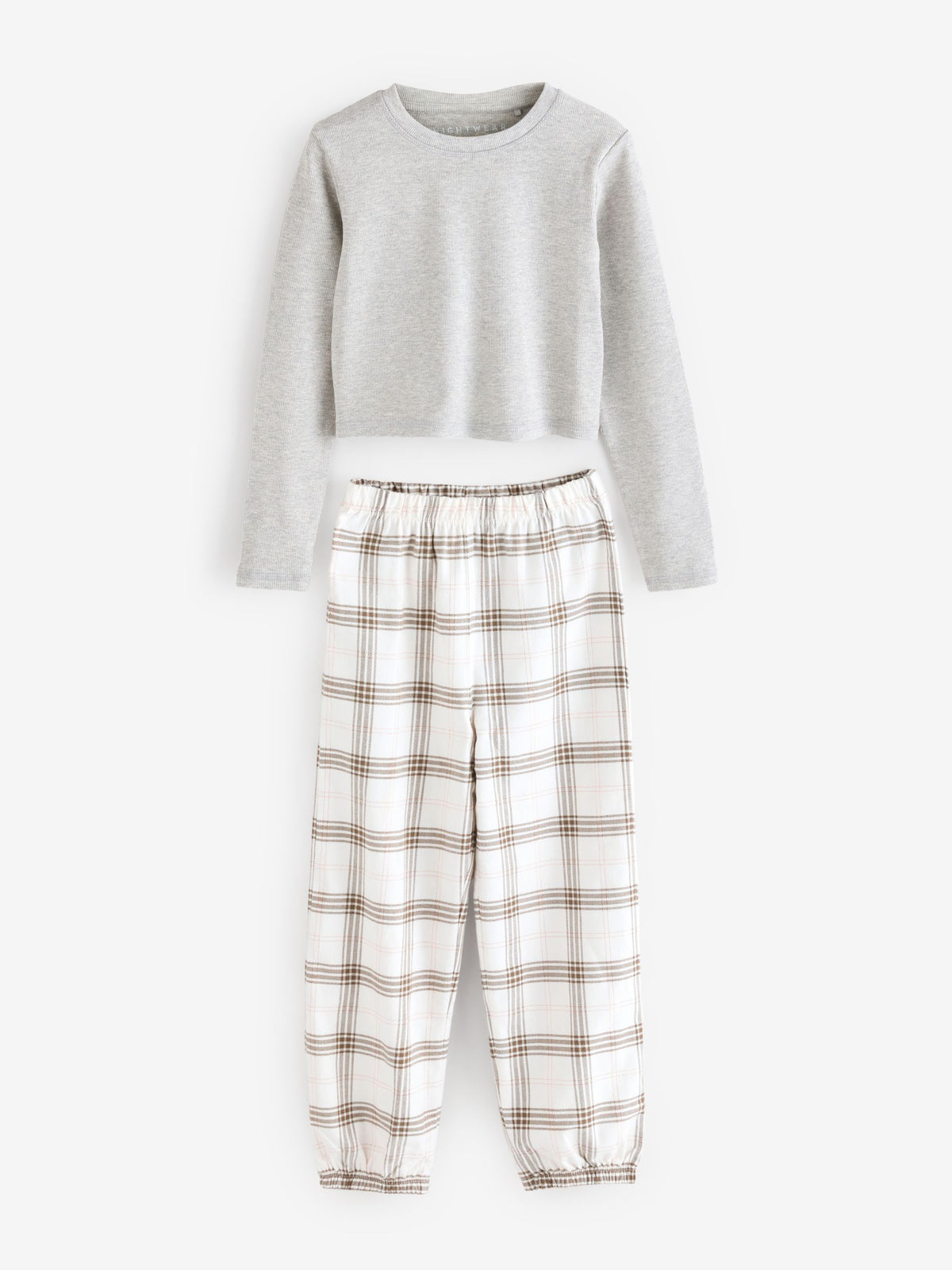 Black & White 2 Pack Check Woven Pyjamas (4-16yrs)