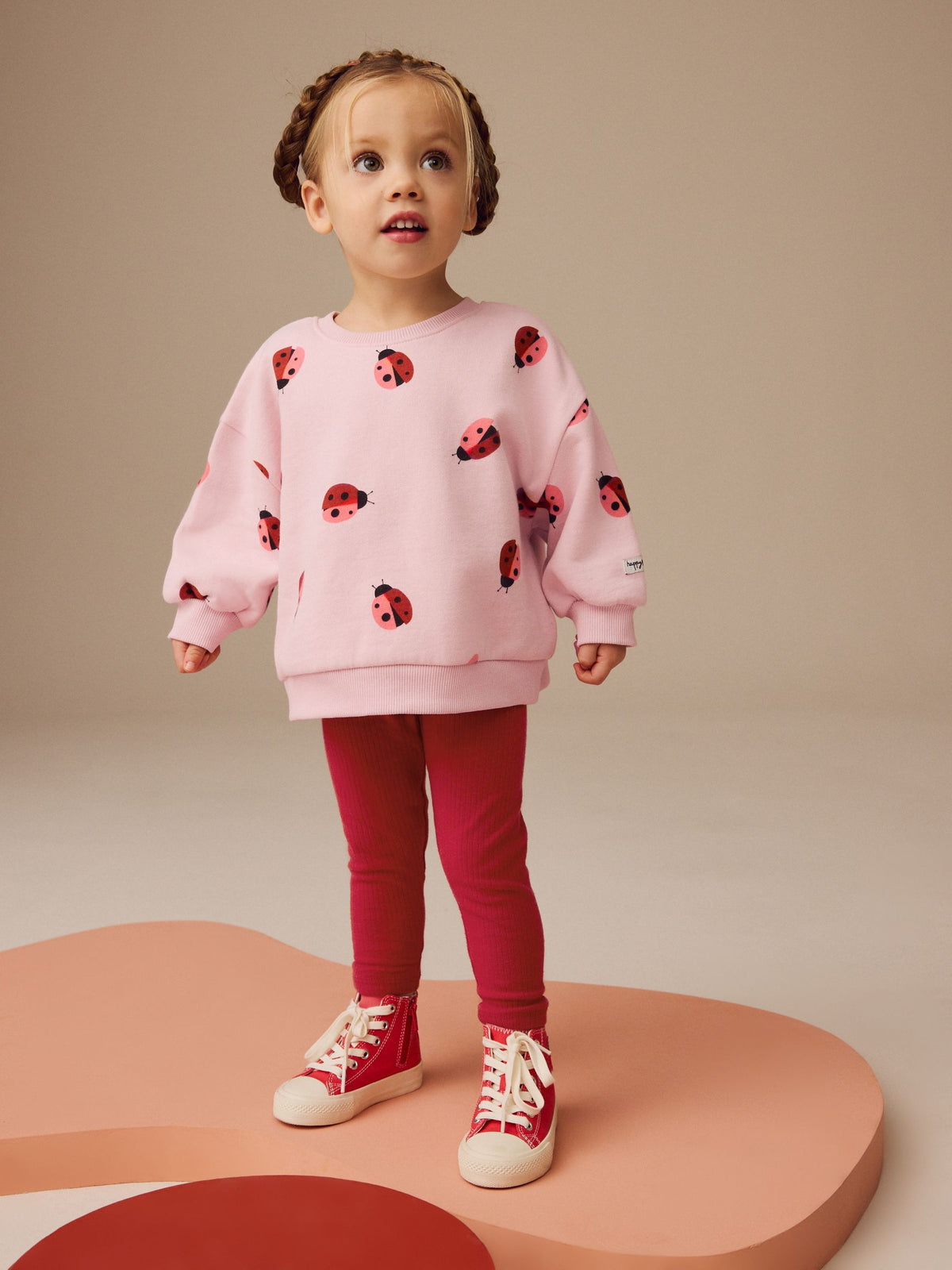 Pink/Red Ladybird Sweatshirt and Leggings Set (3mths-7yrs)