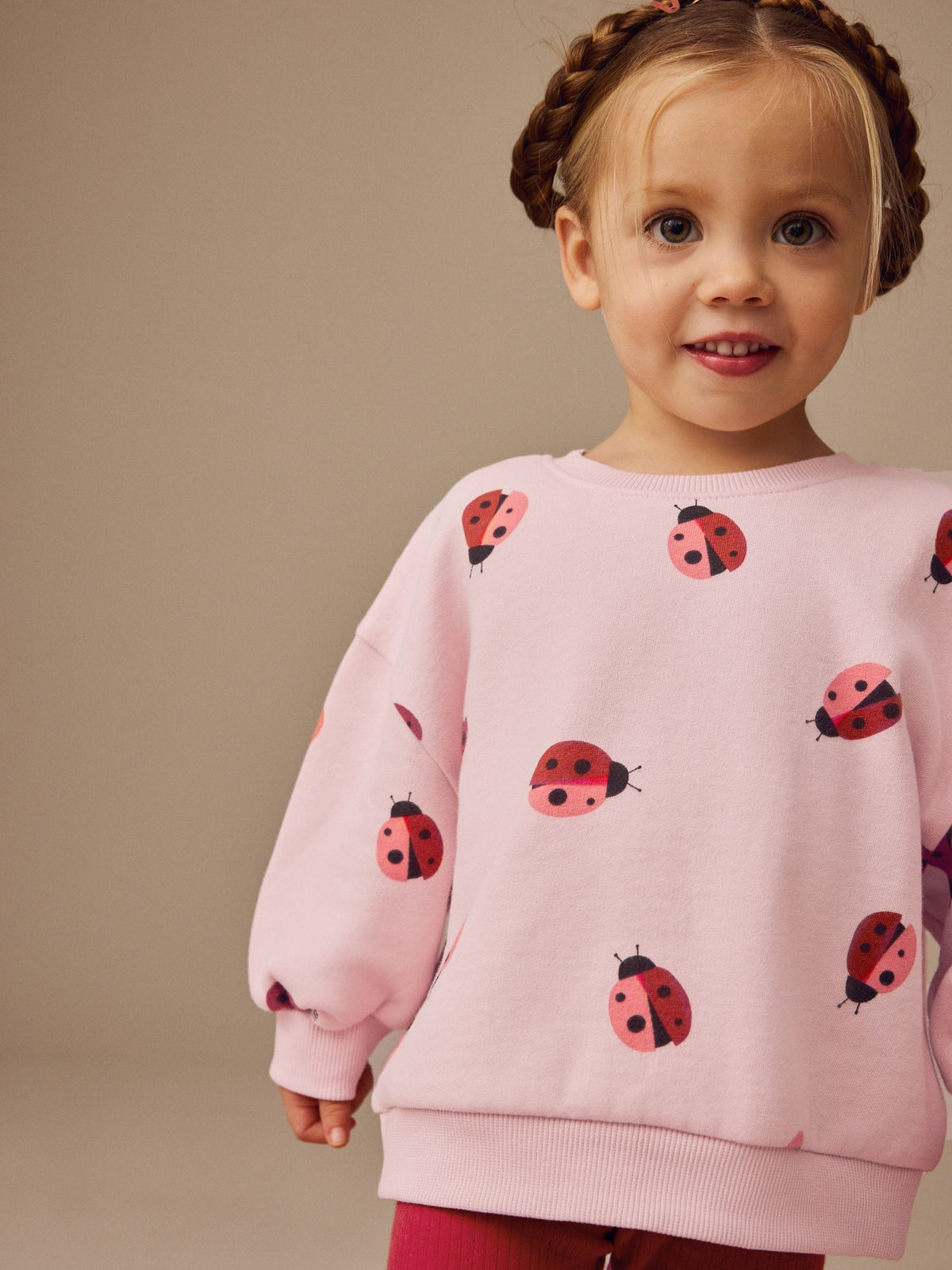 Pink/Red Ladybird Sweatshirt and Leggings Set (3mths-7yrs)