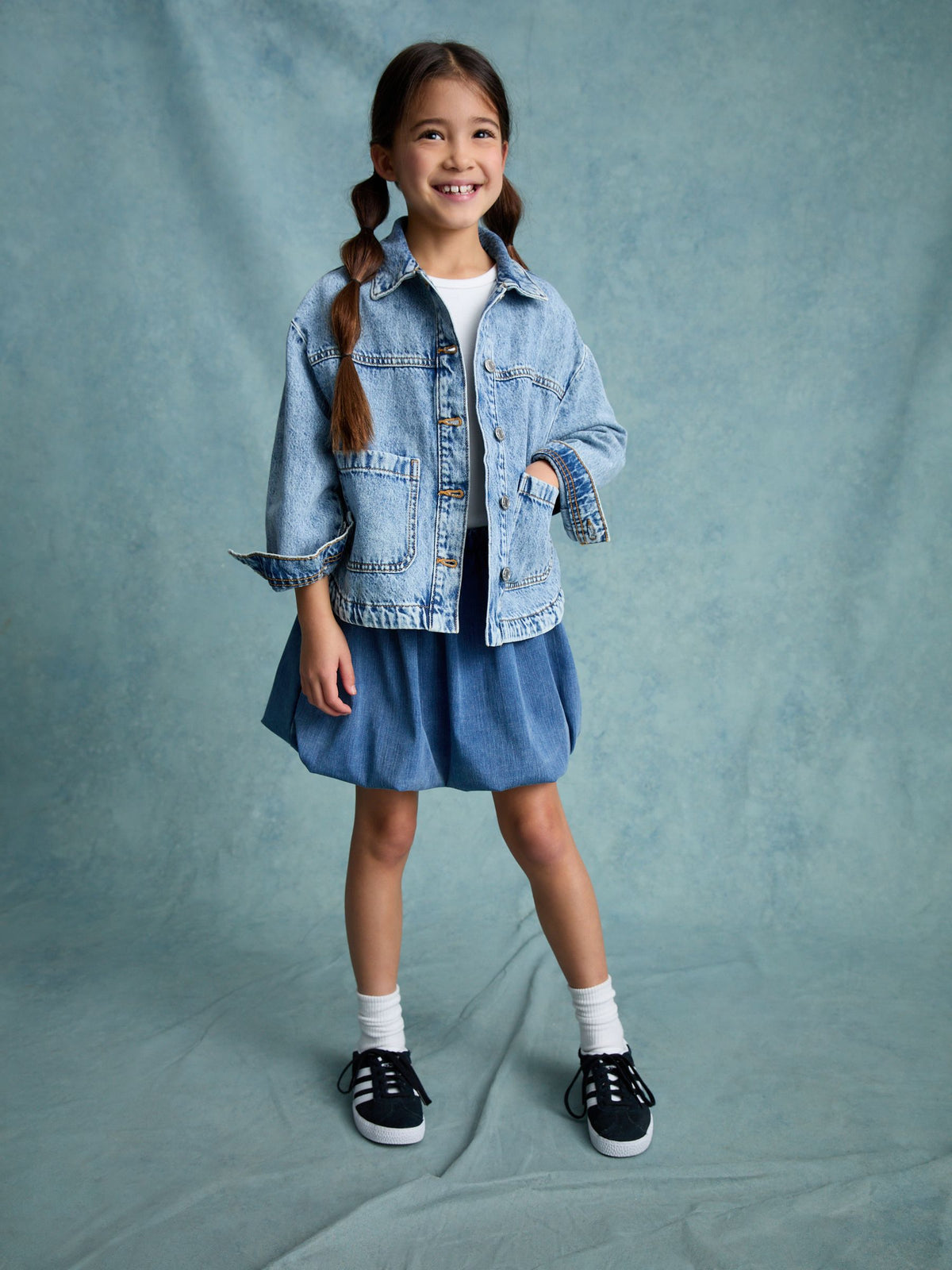 Denim Puffball Skirt (3-16yrs)