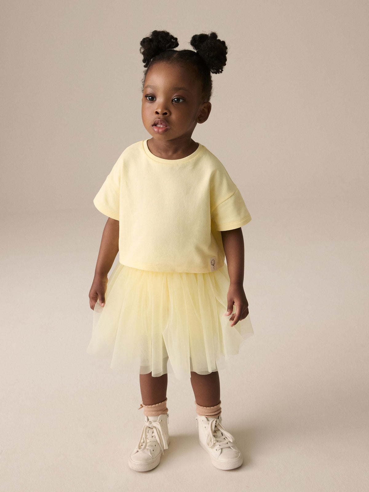 Yellow T-Shirt and Skirt Set (3mths-7yrs)