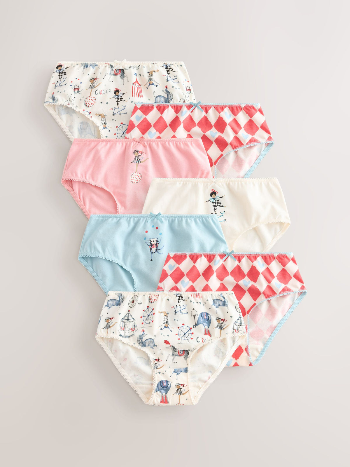 Red/White Briefs 7 Pack (1.5-12yrs)