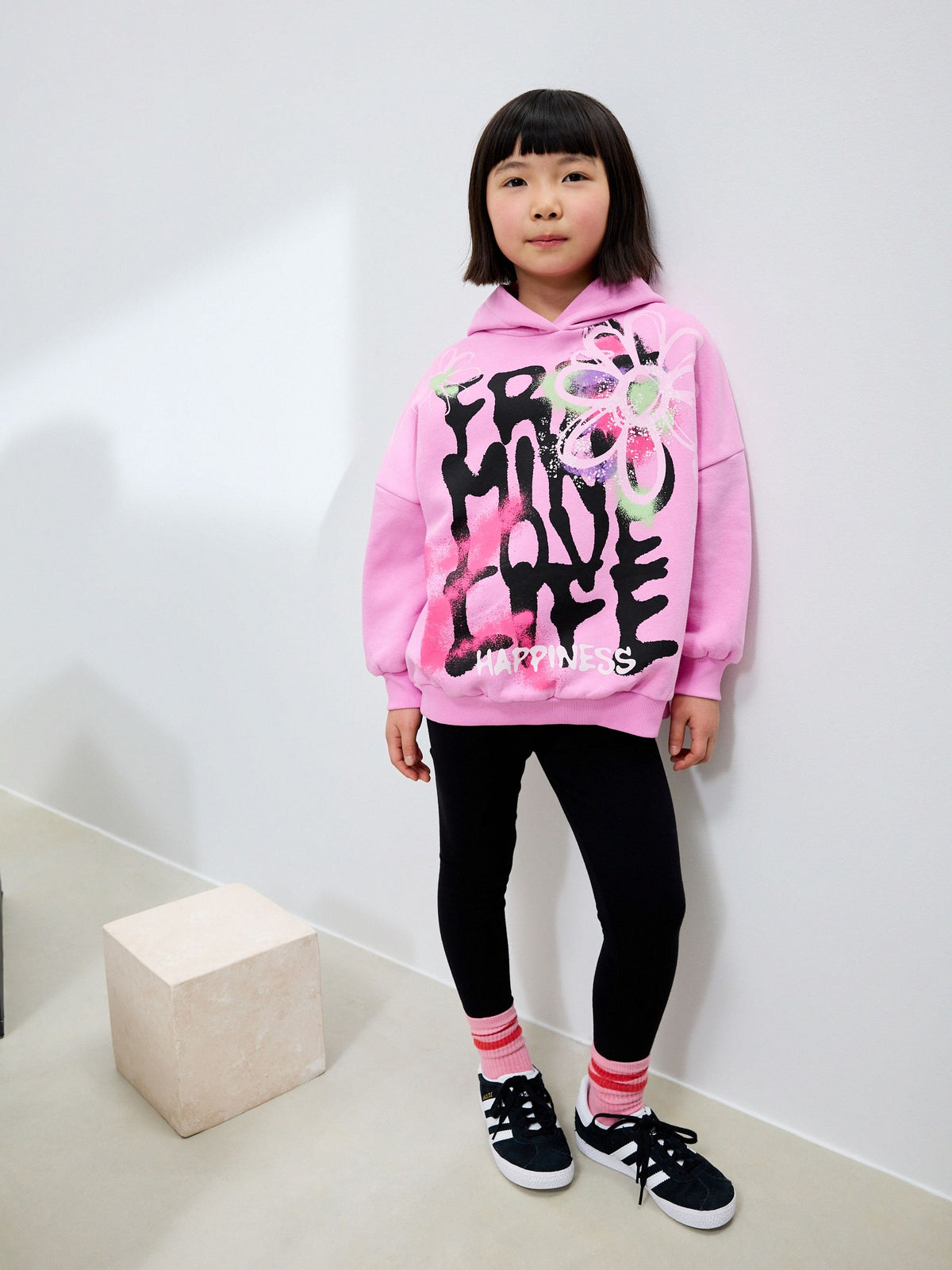 Pink Graffiti Hoodie (3-16yrs)