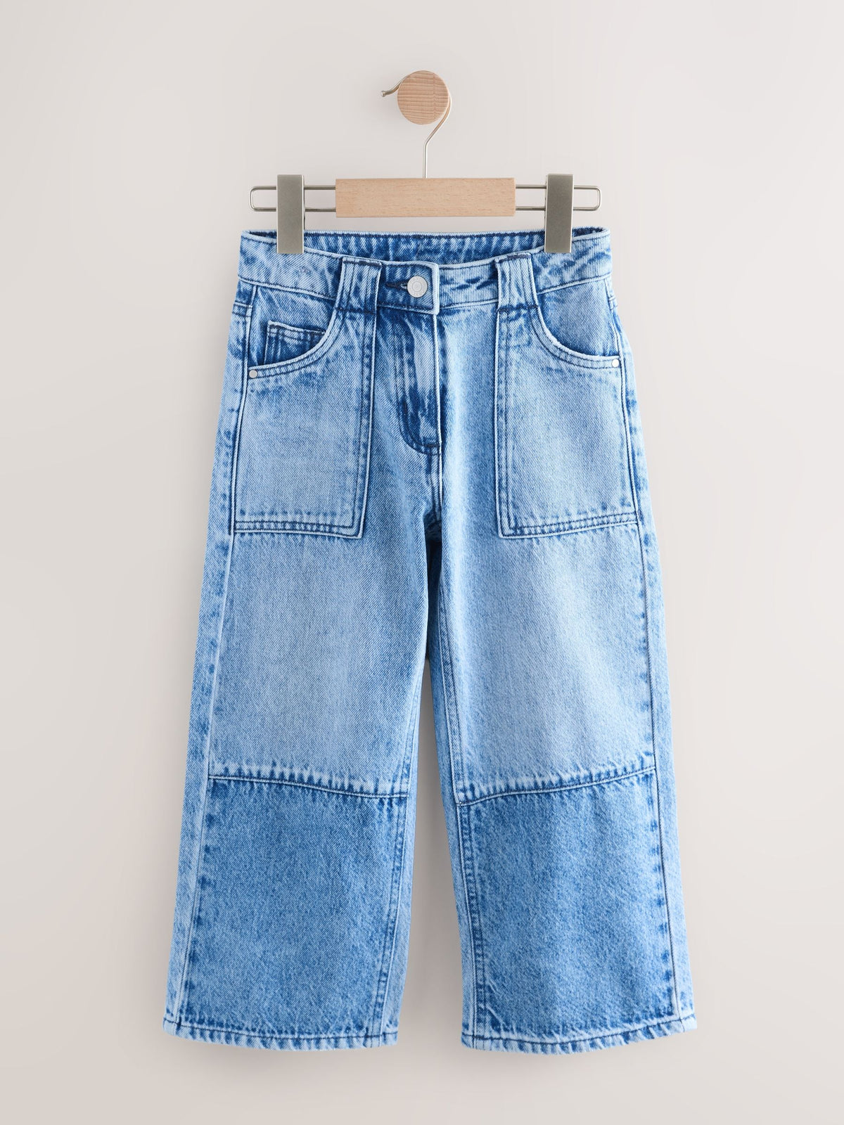 Mid Blue Denim Wide Leg Jeans (3-16yrs)