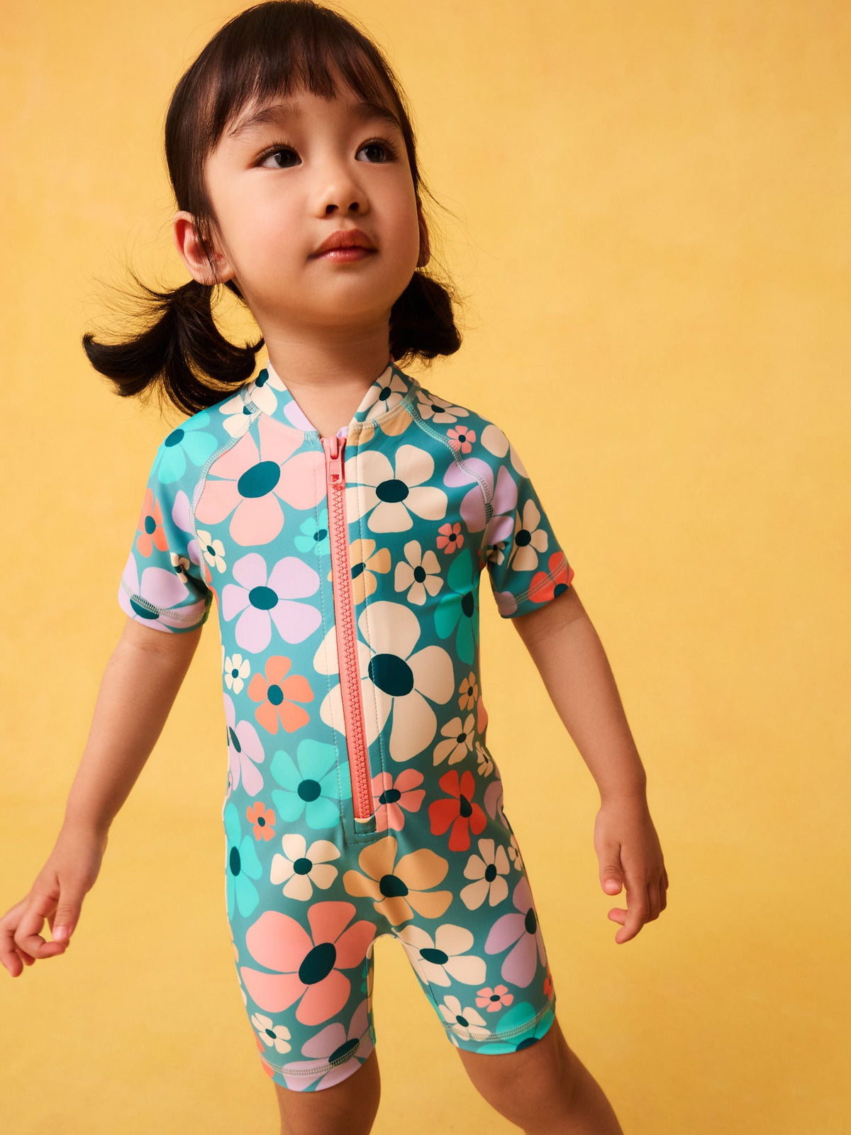 Stampy Floral Sunsafe Swimsuit (3mths-10yrs)