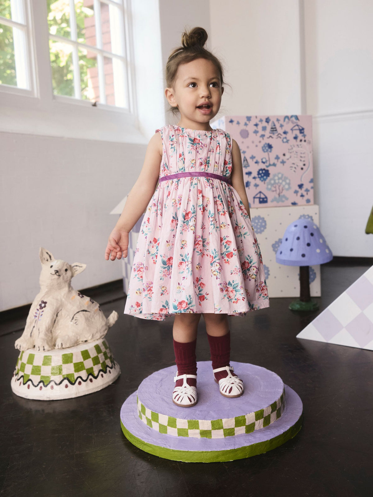 Cath Kidston Lilac Floral Party Dress (3mths-8yrs)