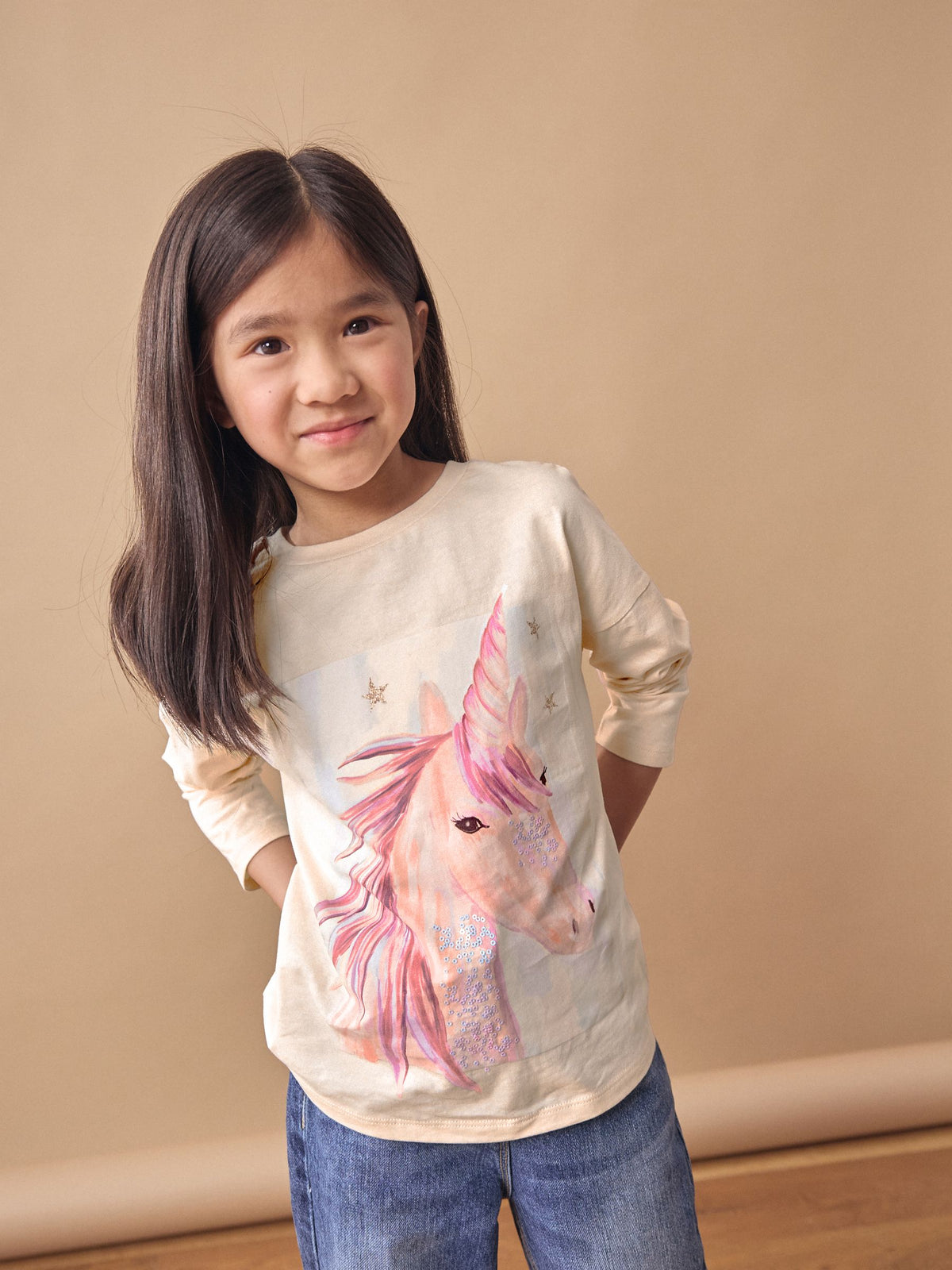 Unicorn Multi Long Sleeve T-Shirts 4 Pack (3-16yrs)