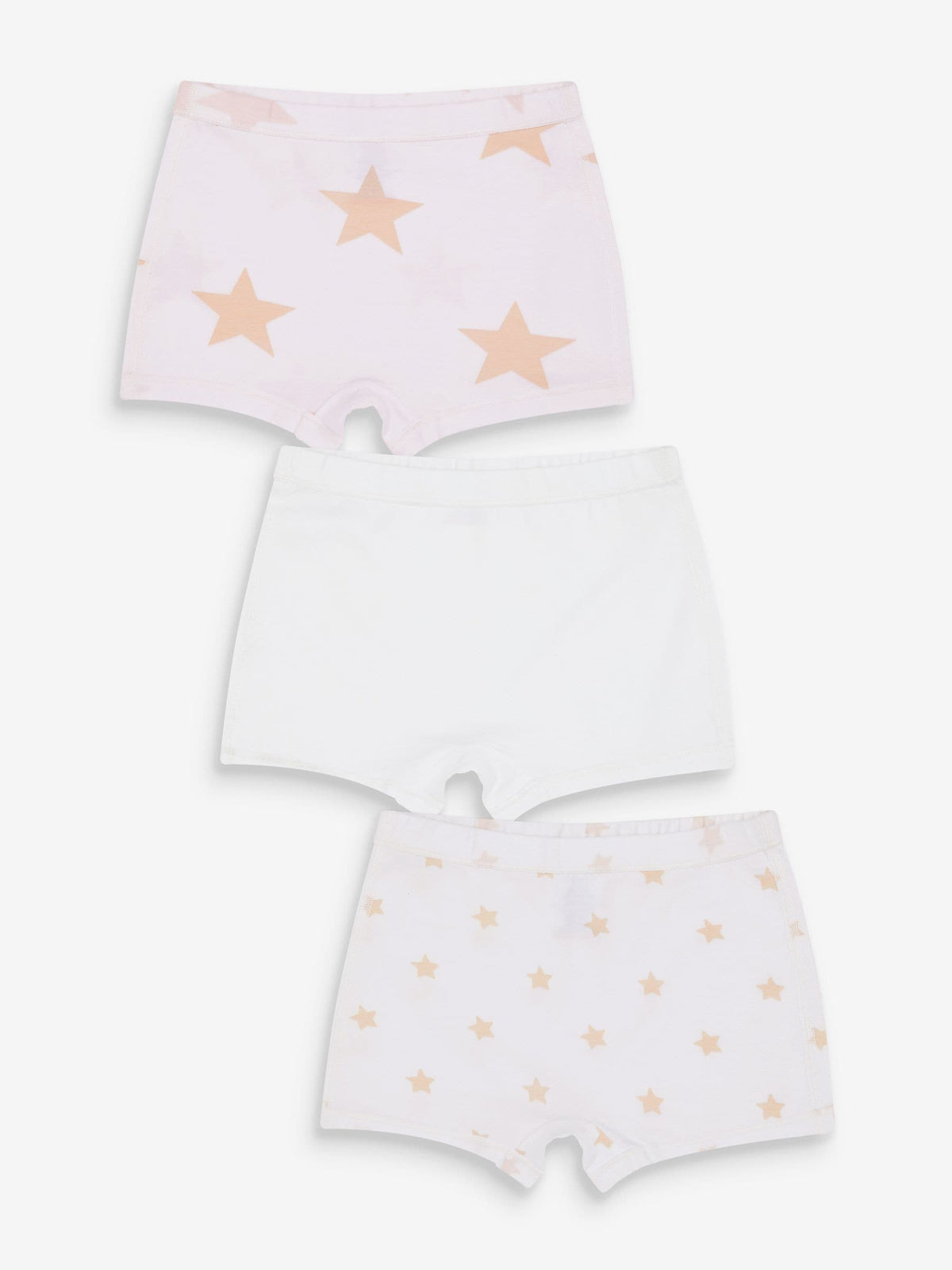 White/Pink 3 Pack Kind To Skin Shorts (1.5-12yrs)