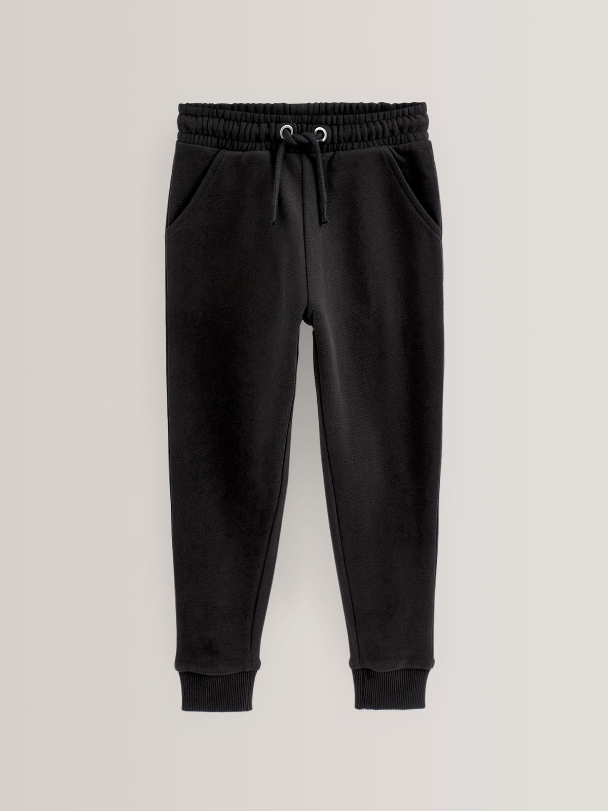Black Soft Jersey Regular Fit Joggers (3-16yrs)