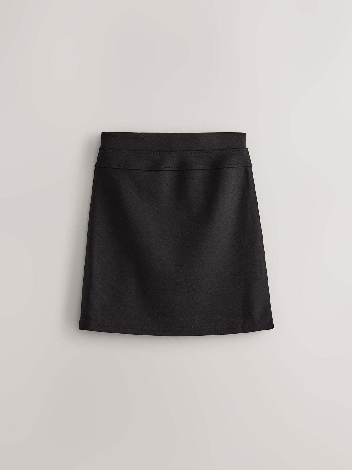 Black 2 Pack Pull-On Jersey Stretch School Pencil Skirts (3-17yrs)