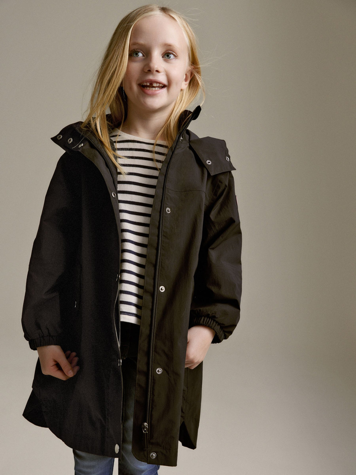 Black Waterproof Cagoule Jacket (5-16yrs)